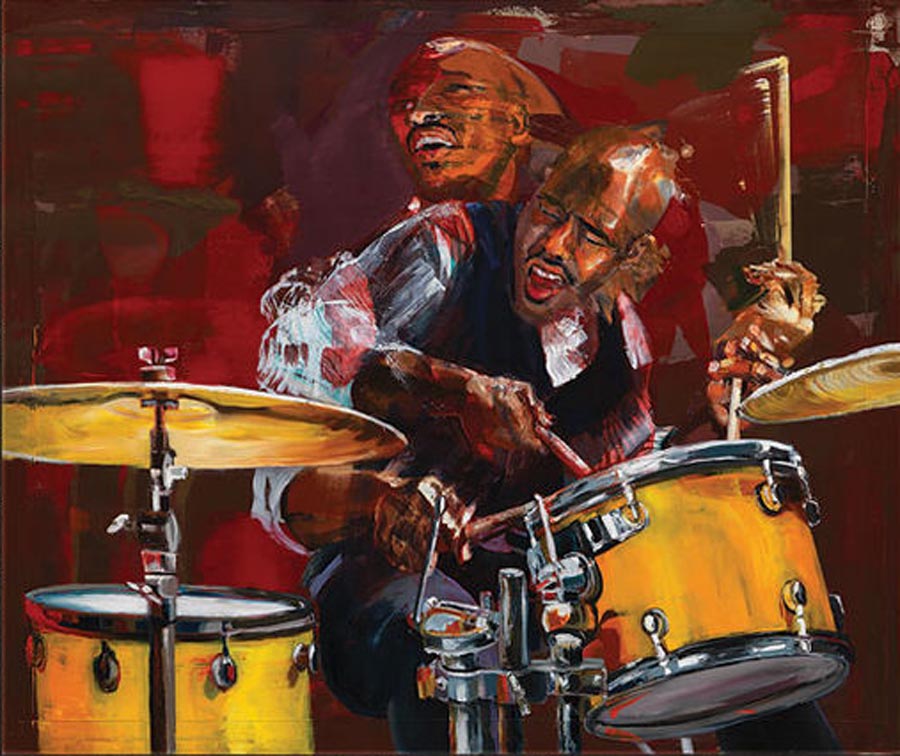 Jurgen Born Drummer In Motion